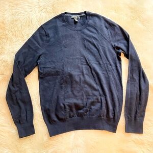 STRIPED SILK COTTON CASHMERE PULLOVER SWEATER